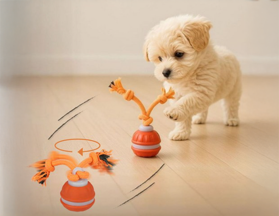 댕냥픽 터그볼 움직이는 장난감 강아지 터그 공